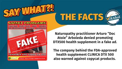 is doc atoie legit|FAKE video claimed Doc Atoie promoted health supplement.